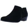 Vionic Serena Womens Suede Ankle Booties In Black