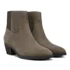 Vionic Shantelle I2042l1-020 Boots Women's 8.5 Stone Nubuck Ankle Bootie Zpo3470