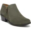 Vionic Shyanne Bootie In Olive Suede