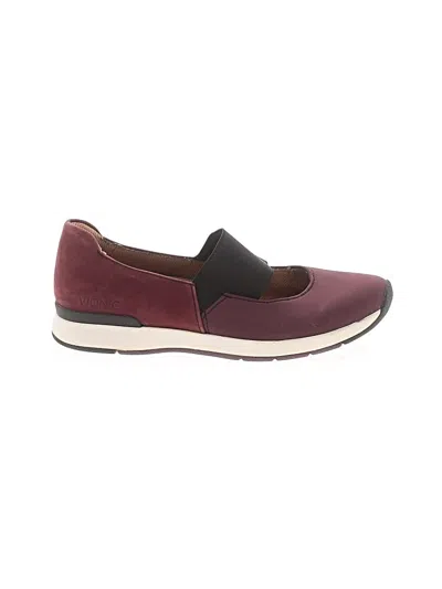 Pre-owned Vionic Sneakers In Burgundy