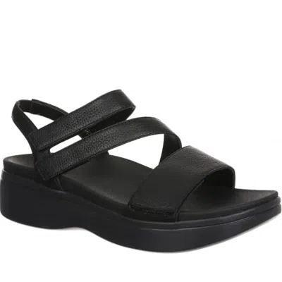 Vionic Sophia J3172l1001 Sandals Womens Black Wedge Heel Slingback Htat1491 In Animal Print