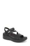 Vionic Sophia Strappy Platforn Wedge Sandal In Black