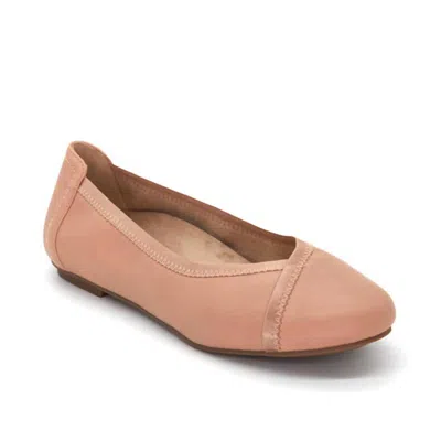Vionic Spark Caroll Ballet Flat Shoes - Medium Width In Tan In Pink