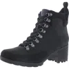 Vionic Spencer Womens Zipper Lace-up Booties In Black