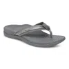 Vionic Tide 2.0 Toe Post Sandal In Gray