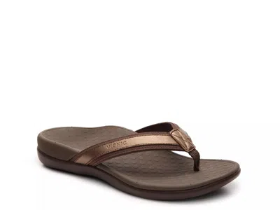 Vionic Tide Ii Flip Flop In Brown