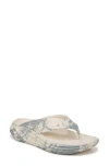 Vionic Tide Rx Flip Flop In Cream/ Vintage Blue