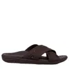 Vionic Tide Slide Chocolate Leather I9343l1200 Men's