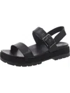 Vionic Torrance Womens Buckle Leather Slingback Sandals In Black