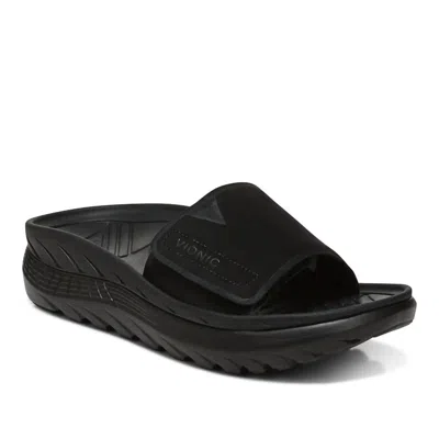 Vionic Rejuvenate All Gender Recovery Sandal In Black