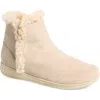 Vionic Unwind Leather Bootie In Neutral
