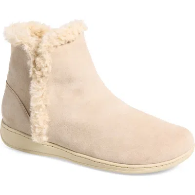 Vionic Unwind Leather Bootie In Neutral