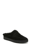 Vionic Uptown Faux Shearling Mule In Black
