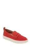 Vionic Uptown Hybrid Penny Loafer In Red