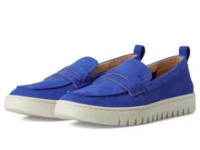 Vionic Uptown Loafers Women's Blue Leather Round Toe Slip-on Shoes Ver648