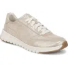 Vionic Uptown Metallic Suede Sneaker In Neutral