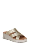 Vionic Uptown Sunset Slide Sandal In Gold