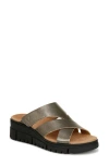 Vionic Uptown Sunset Slide Sandal In Gunmetal
