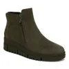 Vionic Uptown Sur Platform Wedge Bootie In Green