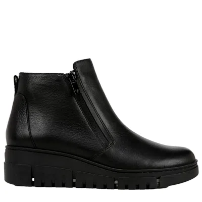 Vionic Uptown Sur Booties Black Leather J0718l1001 Women's