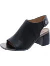 Vionic Valencia Womens Leather Ankle Mules In Black