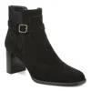 Vionic Vivette Short Block Heel Boot In Black