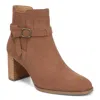 Vionic Vivette Short Block Heel Boot In Brown