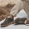 Vionic Walk Glide Trainer In Olive Moss Suede