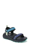 Vionic Walk Max Wandered Sandal In Navy Blazer Multi