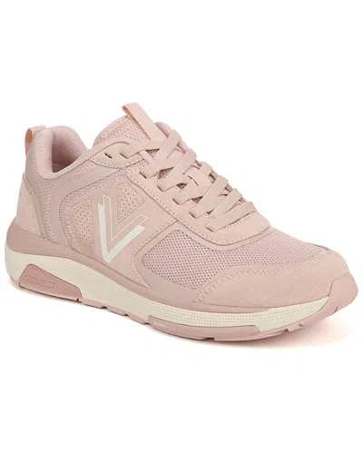 Vionic Walk Strider 001 Suede Walking Shoe In Pink