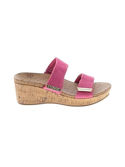 Pre-owned Vionic Wedges In Pink