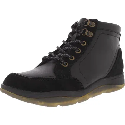 Vionic Whitley Womens Leather Ankle Boots In Black