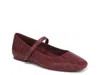 Vionic Wide Width Alameda Mary Jane Flat In Burgundy