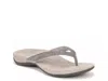 Vionic Wide Width Dillon Shine Sandal In Gray