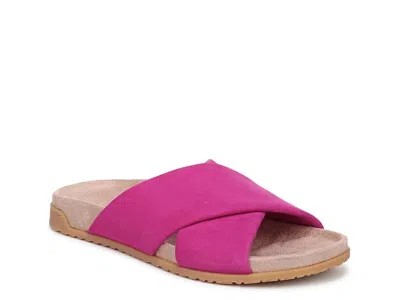 Vionic Etna Crossover Slide Sandal In Purple