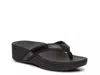 Vionic Wide Width High Tide Platform Sandal In Black