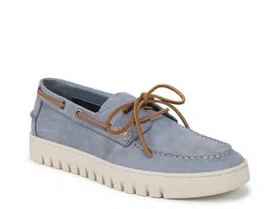 Vionic Wide Width Uptown Boat Shoe In Blue