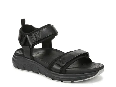Vionic Wide Width Walk Max Wanderer Sandal In Black