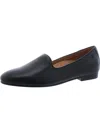 Vionic Willa Ii Womens Leather Slip On Loafers In Black