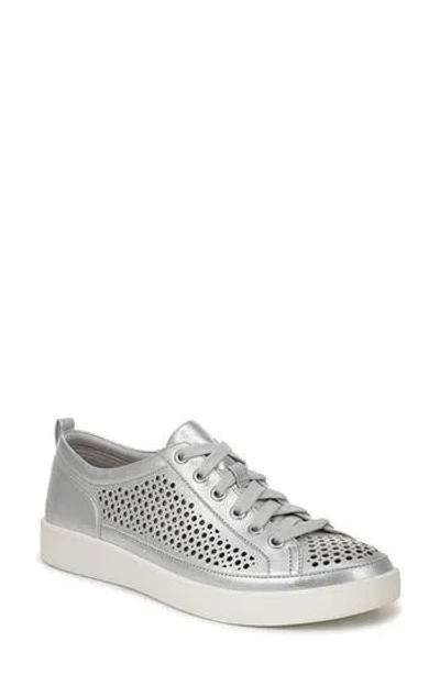 Vionic Winny Perf Sneaker In Silver Leather