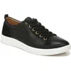 Vionic Winny Low Top Sneaker In Black Smooth