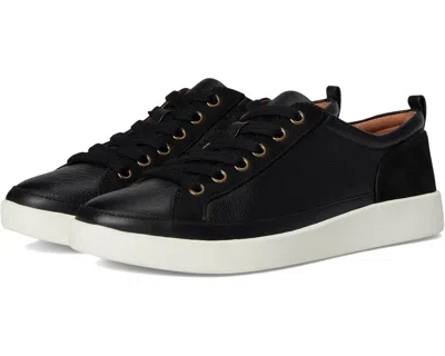 Vionic Winny Sneakers Women's Black Leather Lace Up Comfort Shoes Gal1190