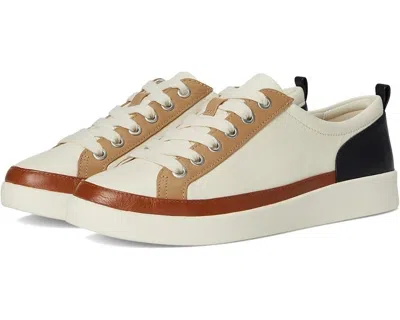 VIONIC WINNY SNEAKERS WOMEN'S US IVORY BLACK LEATHER COMFORT SHOES ZOGG1874