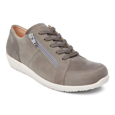 Vionic Women's Abigail Lace Up Sneaker In Magnolia Slate Grey In Multi
