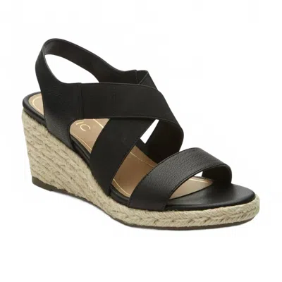 Vionic Women's Ainsleigh Wedge Sandal In Black