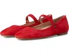 Vionic Wide Width Alameda Mary Jane Flat In Red