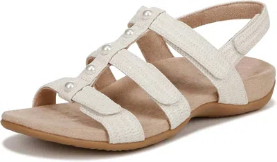 Vionic Women's Amber Pearl Sandals In Cream