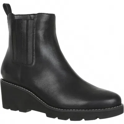 VIONIC WOMEN'S ARIA WATER RESISTANT BOOTS IN BLACK LEATHER
