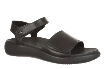 Vionic Women's Awaken Recovery Adjustable Walking Sandals In Black
