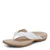 Vionic Bella Braid Thong Sandals In White
